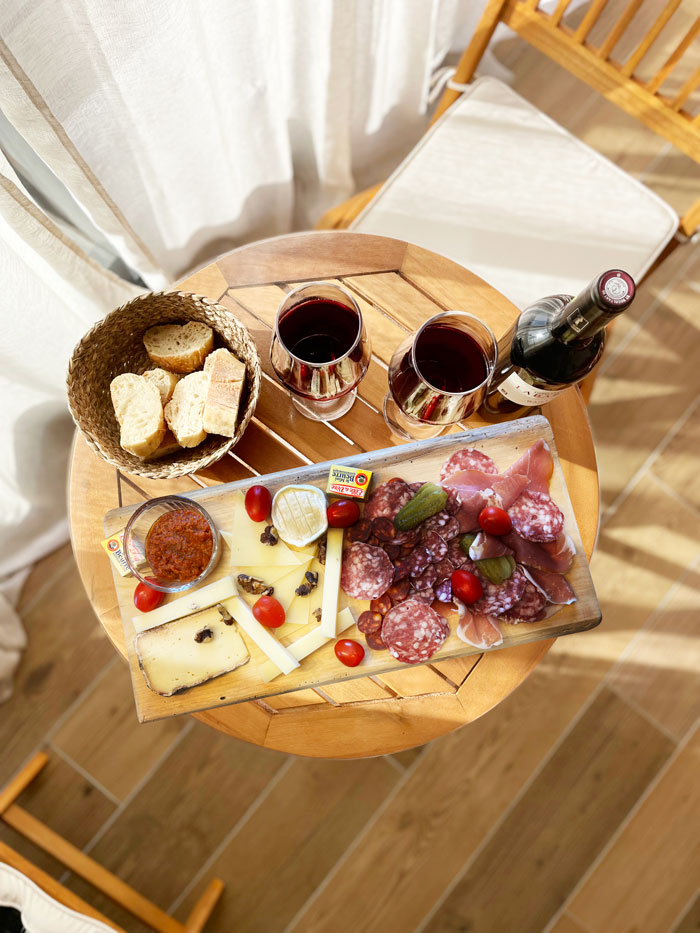 Planche apéro de la chambre d'hôte située à côté d'Albi